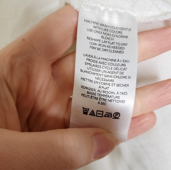 Anthropologie Pilcro Ivory Knit Poncho Top XL - Picture 7 of 8